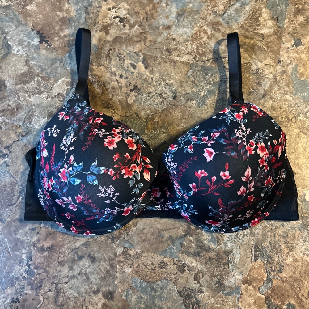 Adrienne Vittadini Lightly Lined Bra Womens Size 40DD Floral Underwire